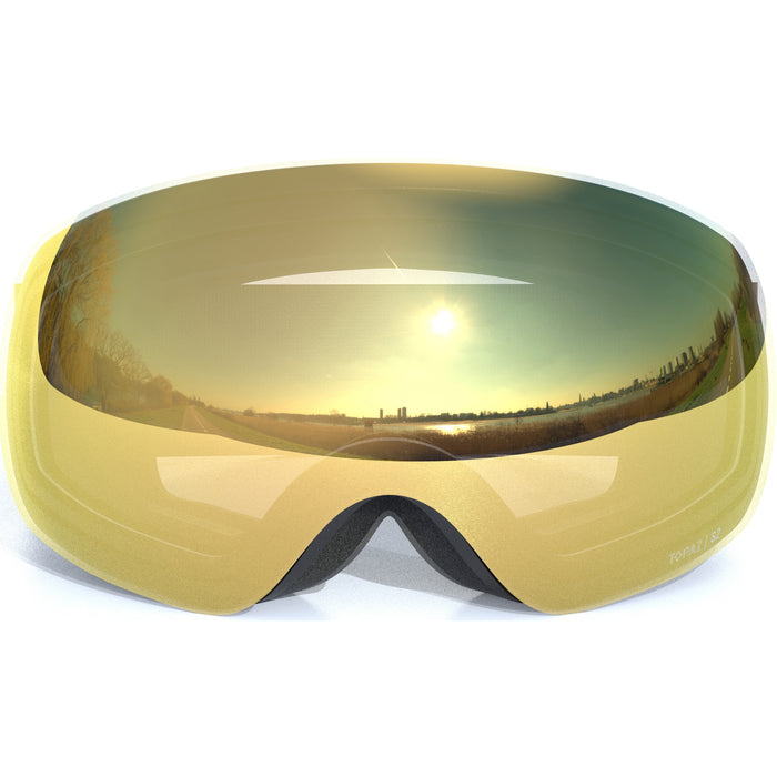 WHISTLER Morgins Topaz III Spherical Ski Goggle Ski goggle 1001C Black / Champagne
