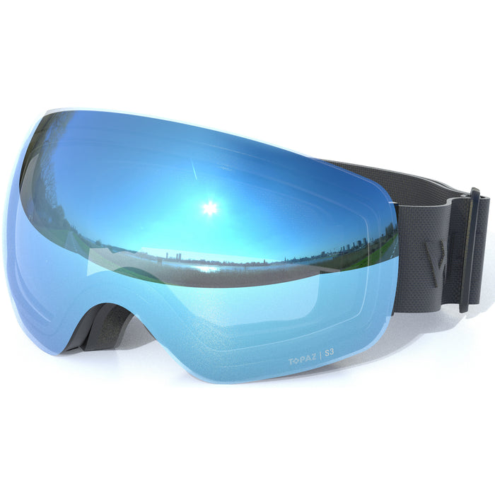 WHISTLER Morgins Topaz III Spherical Ski Goggle Ski goggle 1122SB Forged Iron / Swiss Blue