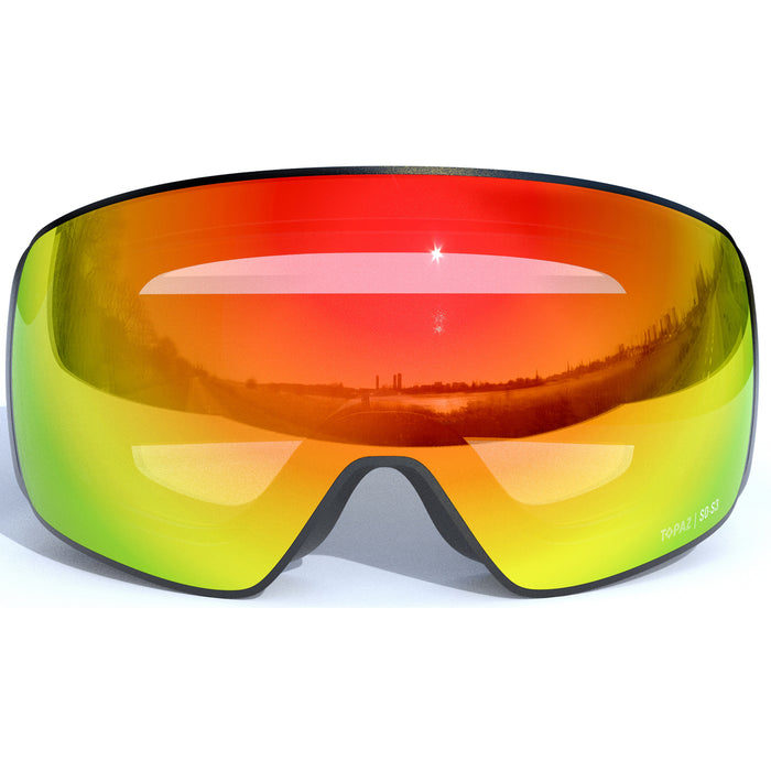 WHISTLER Morzine Topaz V Elite Ski Goggle w/ Magnetic Interchangeable Lens Ski goggle 1001 Black