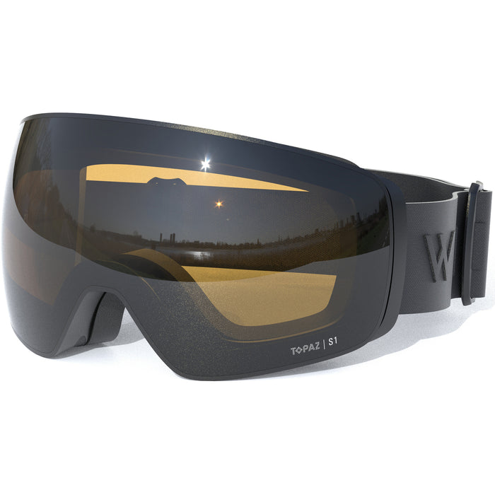 WHISTLER Morzine Topaz V Ski Goggle w/ Magnetic Interchangeable Lens Ski goggle 1001 Black