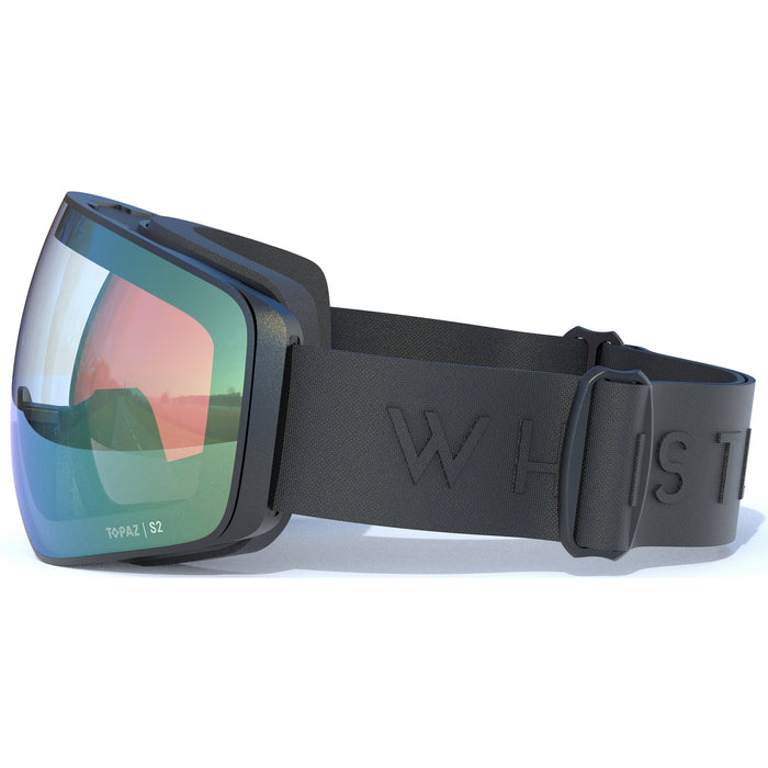 WHISTLER Morzine Topaz V Ski Goggle w/ Magnetic Interchangeable Lens Ski goggle 1001 Black