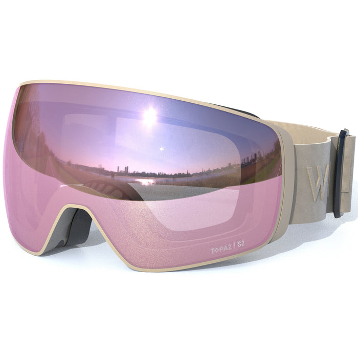 WHISTLER Morzine Topaz V Ski Goggle w/ Magnetic Interchangeable Lens Ski goggle 1265 Island Fossil