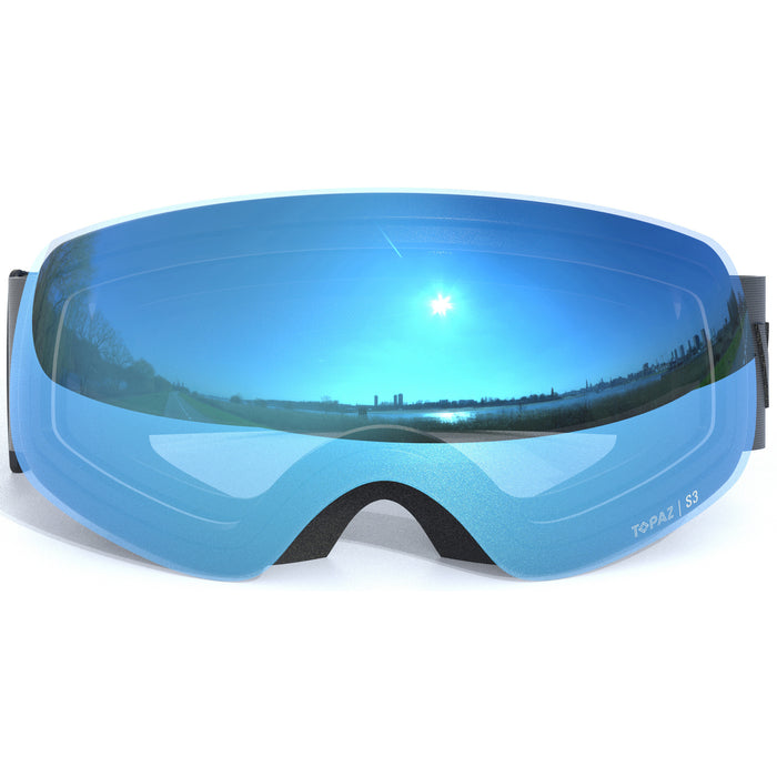 WHISTLER Sorlin Topaz Jr. Spherical Ski Goggle Ski goggle 1001SB Black / Swiss Blue