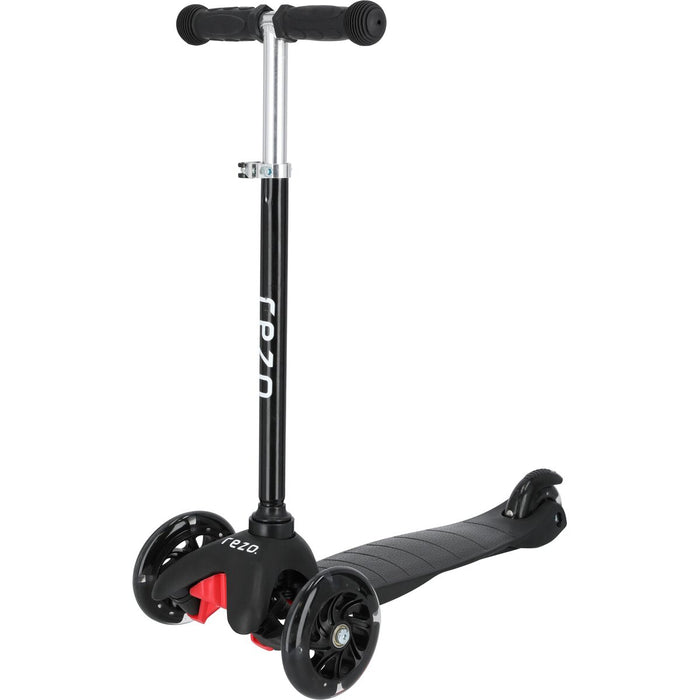 REZO 3-Wheeled Kids Scooter w/ Light Scooter 1001 Black