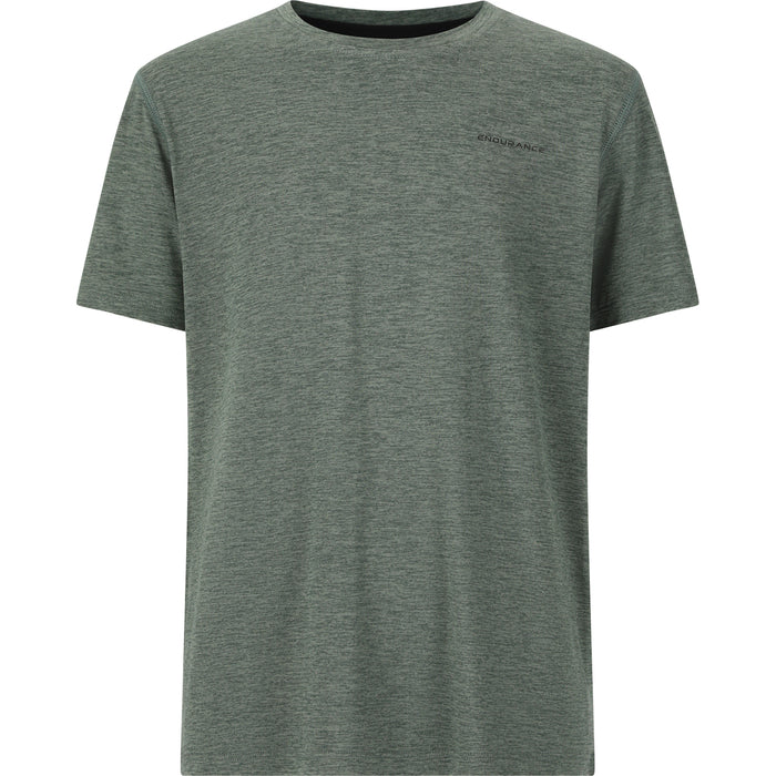 ENDURANCE Abdon Jr. Melange S/S Tee T-shirt 3058 Balsam Green