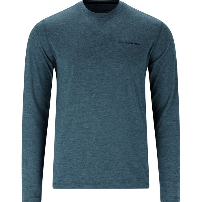 ENDURANCE Abdon M Melange L/S Tee T-shirt 2178 Orion Blue