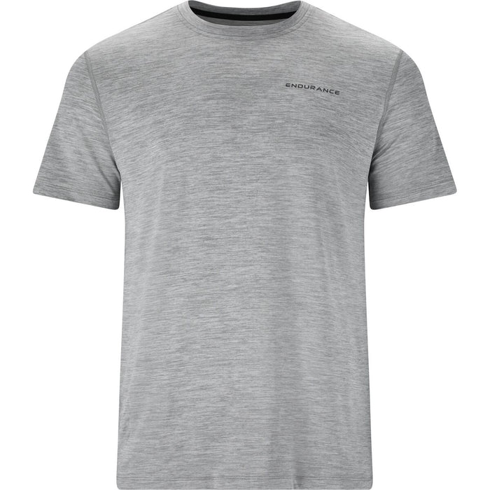 ENDURANCE Abdon M Melange S/S Tee T-shirt 1005 Light Grey Melange