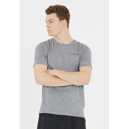 ENDURANCE Abdon M Melange S/S Tee T-shirt 1005 Light Grey Melange