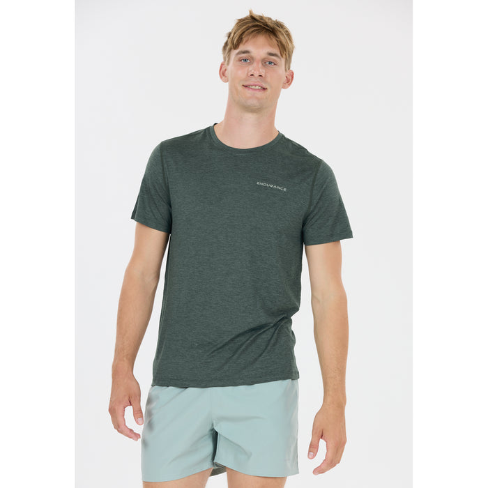 ENDURANCE Abdon M Melange S/S Tee T-shirt 3035 Green Gables