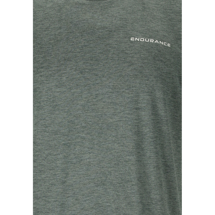 ENDURANCE Abdon M Melange S/S Tee T-shirt 3058 Balsam Green