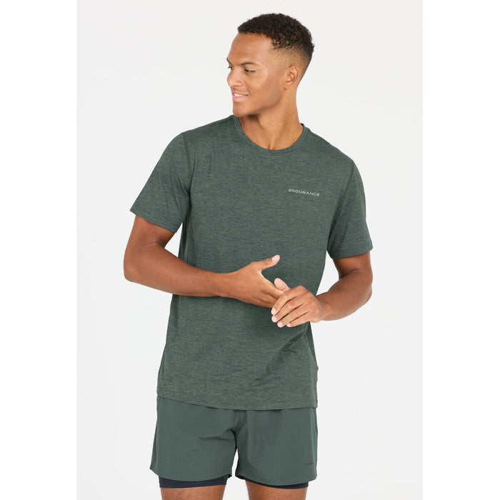 ENDURANCE Abdon M Melange S/S Tee T-shirt 3242 Dusty Forest