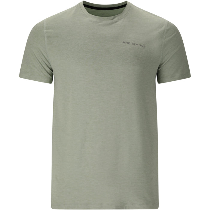ENDURANCE Abdon M Melange S/S Tee T-shirt 3267 Green Milieu