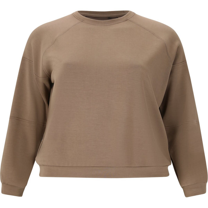 Q SPORTSWEAR Alaia W Crew Neck Sweatshirt 3107 Walnut