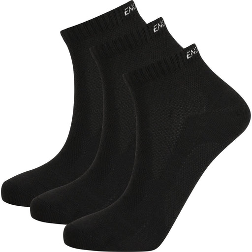 ENDURANCE Alcudia Viscose (Bamboo) Low Cut Run Socks 3-Pack Socks 1001 Black