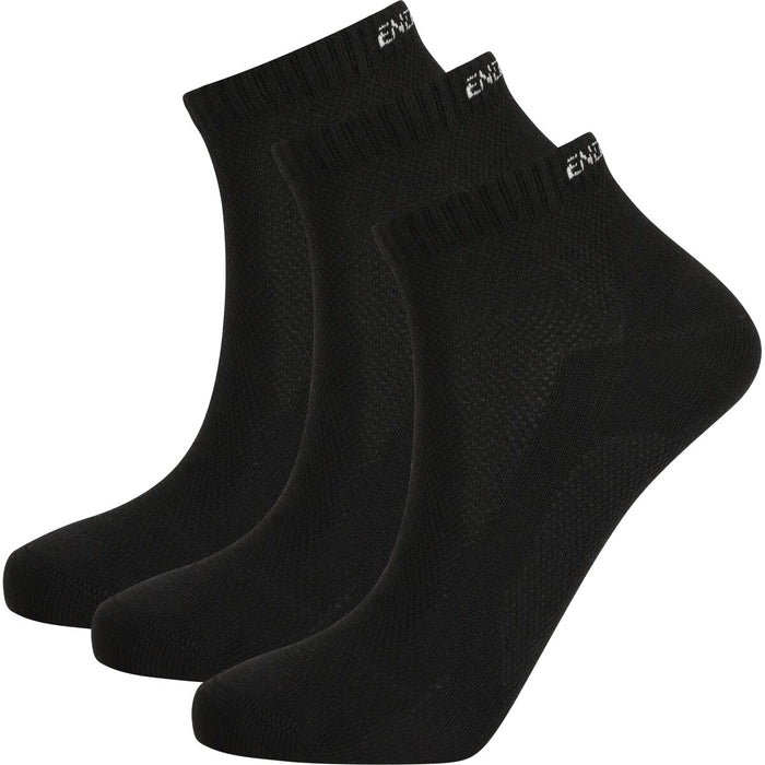 ENDURANCE Alcudia Viscose (Bamboo) Low Cut Run Socks 3-Pack Socks 1001 Black