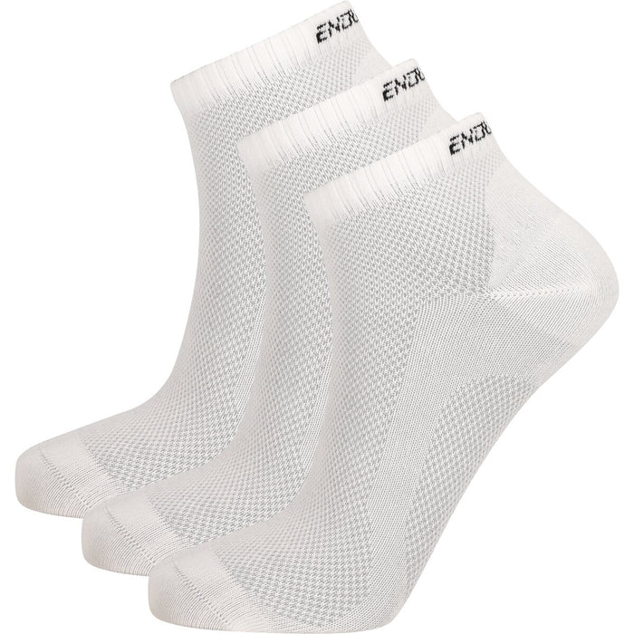 ENDURANCE Alcudia Viscose (Bamboo) Low Cut Run Socks 3-Pack Socks 1002 White