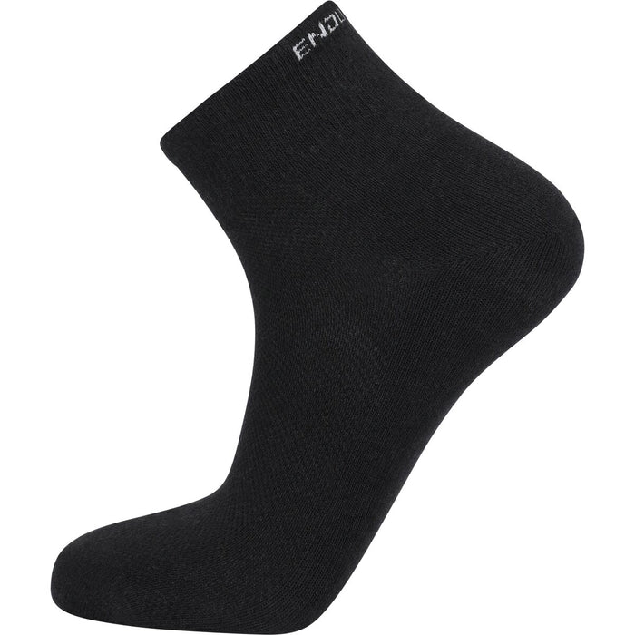 ENDURANCE Alcudia Viscose (Bamboo) Quarter Run Socks 1-Pack Socks 1001 Black