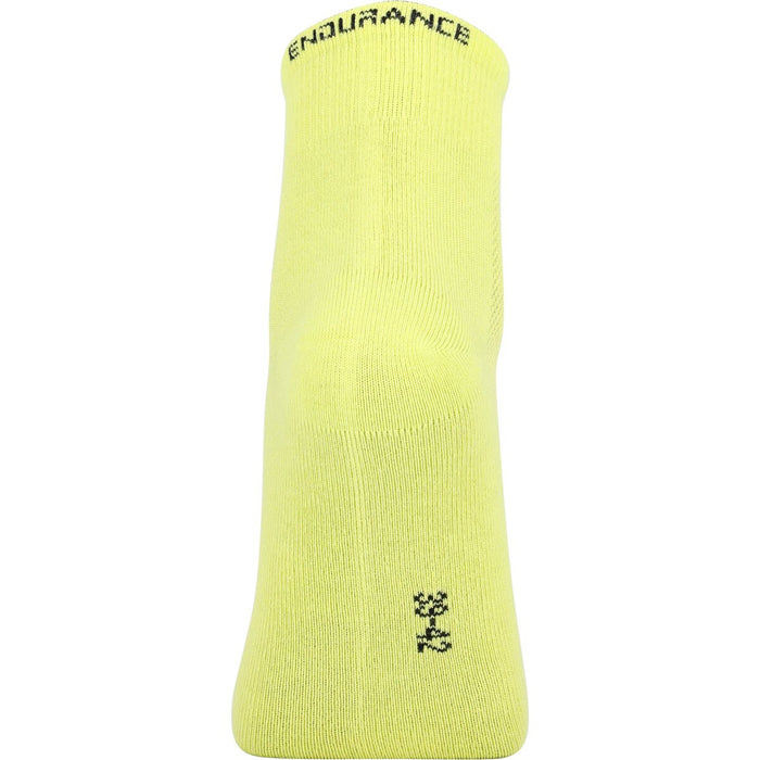 ENDURANCE Alcudia Viscose (Bamboo) Quarter Run Socks 1-Pack Socks 5001 Safety Yellow