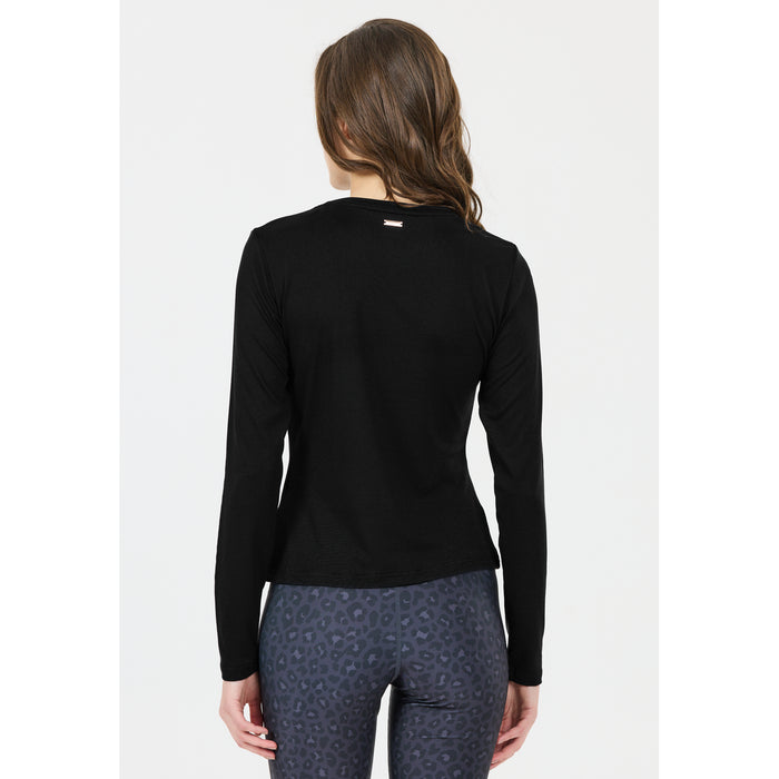 ATHLECIA Almi V2 W L/S Tee T-shirt 1001 Black