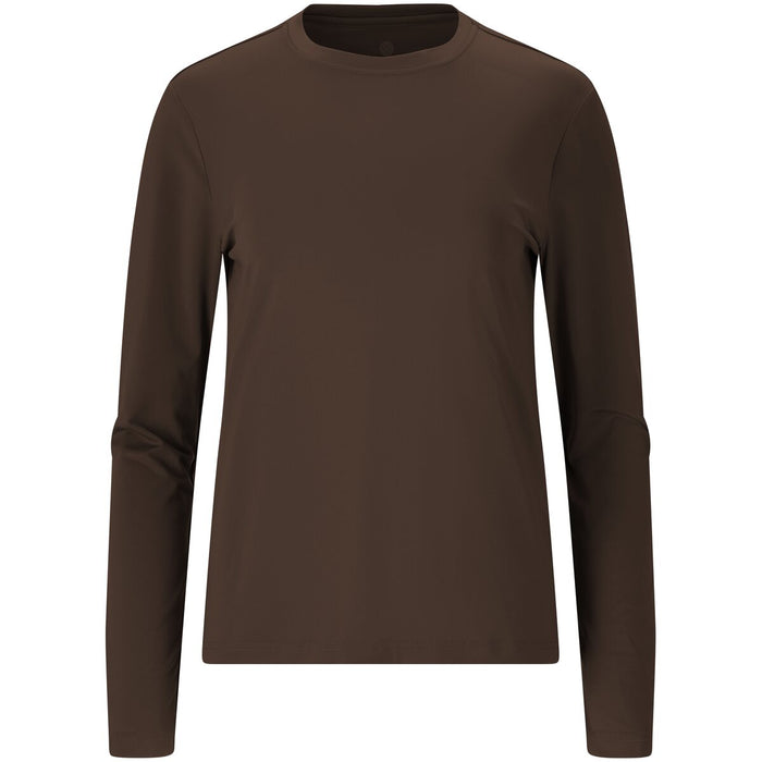 ATHLECIA Almi V2 W L/S Tee T-shirt 1294 Chocolate Torte