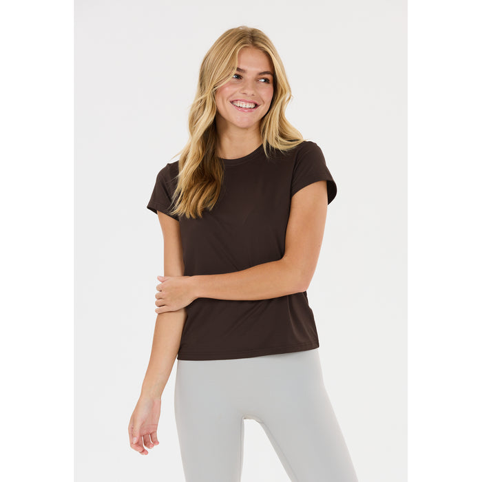 ATHLECIA Almi V2 W S/S Tee T-shirt 1294 Chocolate Torte