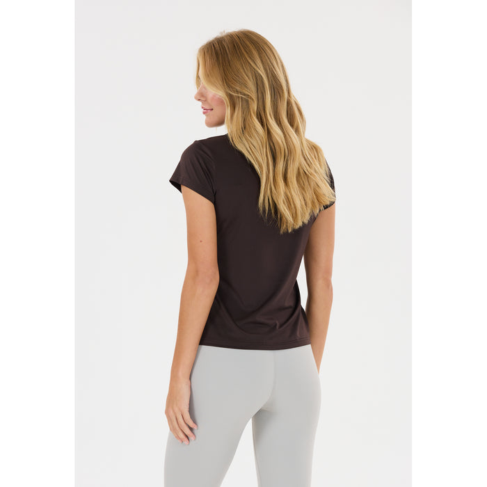 ATHLECIA Almi V2 W S/S Tee T-shirt 1294 Chocolate Torte