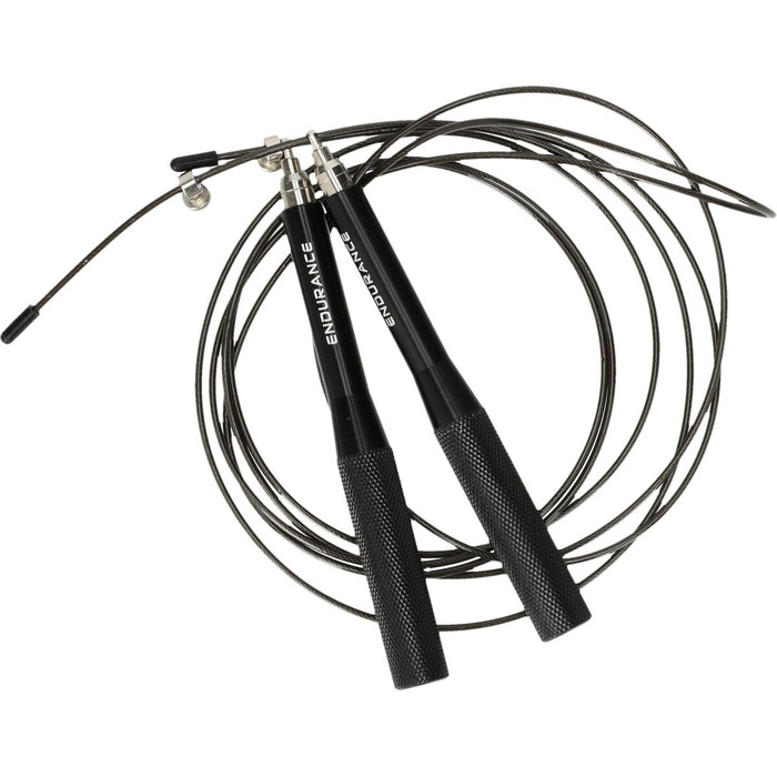 ENDURANCE Aluminum Speed Rope Fitness equipment 1001 Black