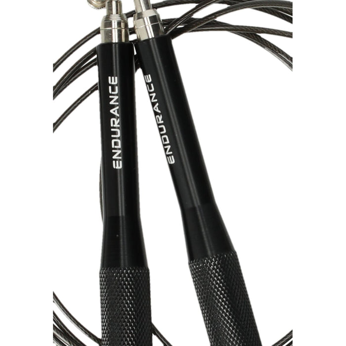 ENDURANCE Aluminum Speed Rope Fitness equipment 1001 Black