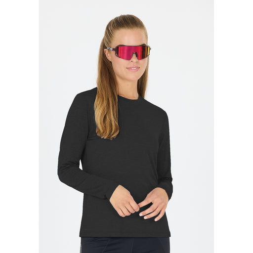 ENDURANCE Alvaly W Melange L/S Tee T-shirt 1111 Black Melange