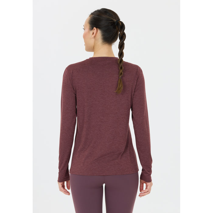 ENDURANCE Alvaly W Melange L/S Tee T-shirt 4261 Huckleberry