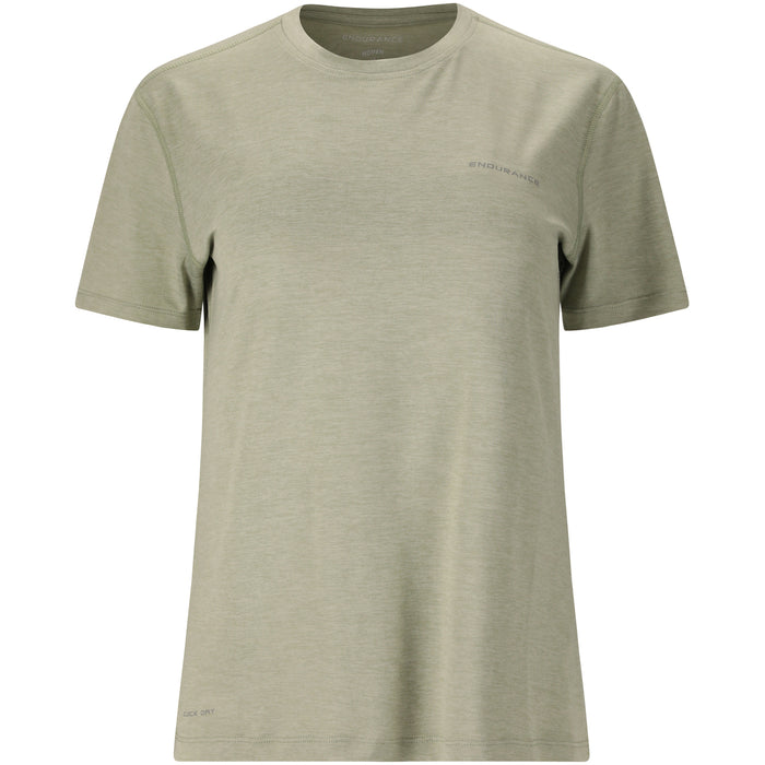 ENDURANCE Alvaly W Melange S/S Tee T-shirt 3110 Seagrass