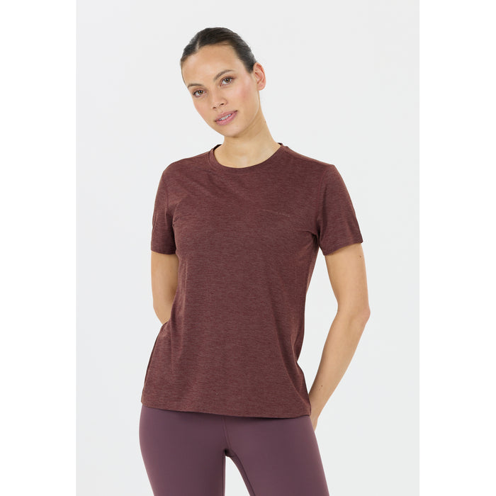 ENDURANCE Alvaly W Melange S/S Tee T-shirt 4261 Huckleberry