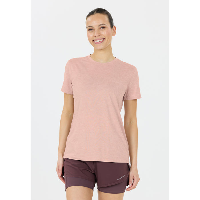 ENDURANCE Alvaly W Melange S/S Tee T-shirt 4377 Violet Ice