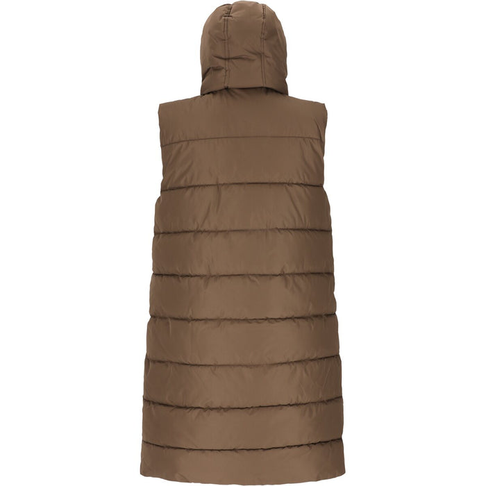 WHISTLER Amaret W Long Puffer Vest Vest 1065 Chocolate Chip