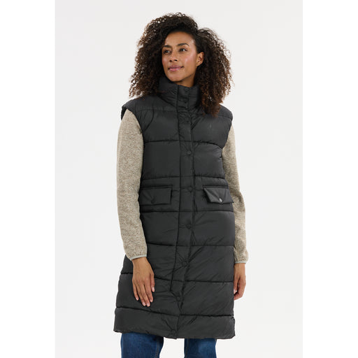 WHISTLER Amaretto W Long Puffer Vest Vest 1001 Black