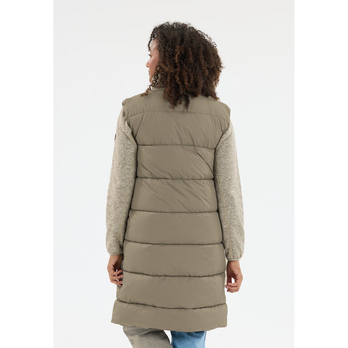 WHISTLER Amaretto W Long Puffer Vest Vest 3040 Fallen Rock
