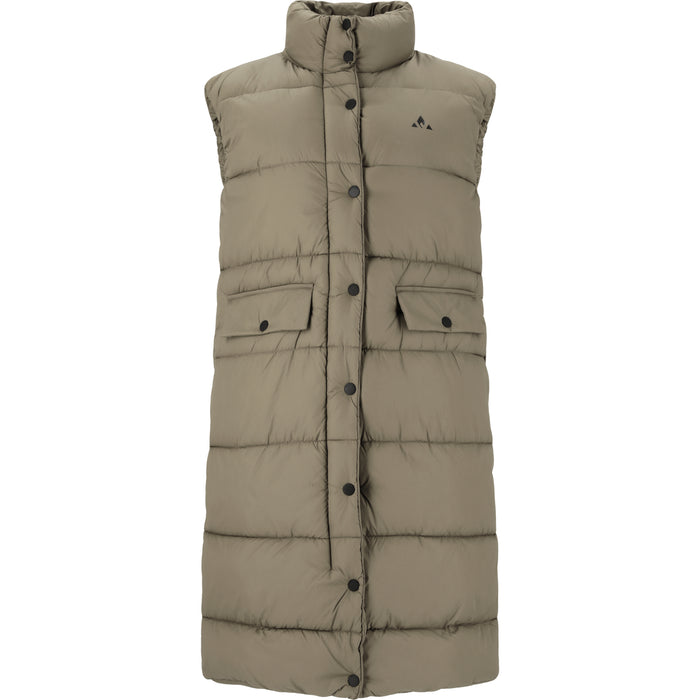 WHISTLER Amaretto W Long Puffer Vest Vest 3040 Fallen Rock