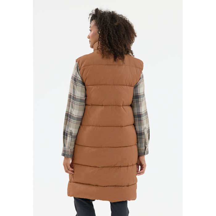 WHISTLER Amaretto W Long Puffer Vest Vest 5322 Soft Silt