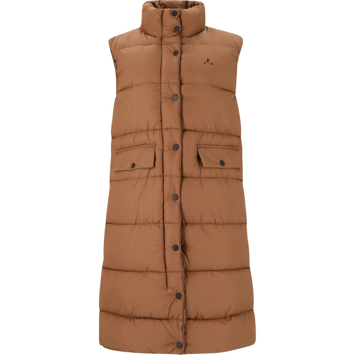 WHISTLER Amaretto W Long Puffer Vest Vest 5322 Soft Silt