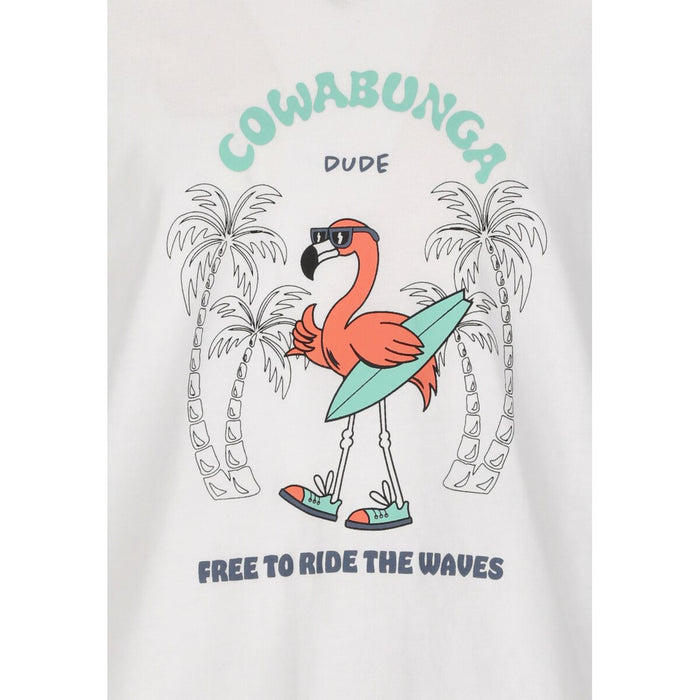 CRUZ Ankara Jr. Printed S/S T-Shirt T-shirt 1002 White