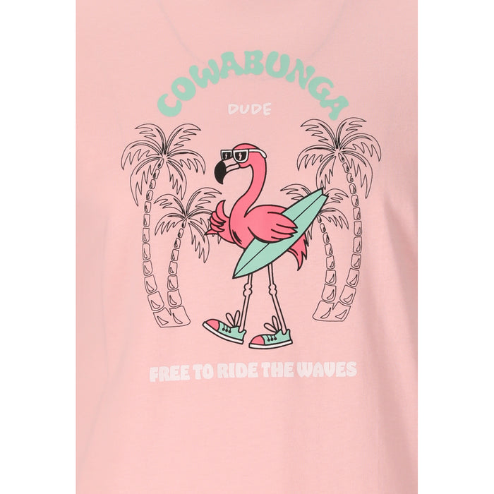 CRUZ Ankara M Printed S/S T-Shirt T-shirt 4210 Rose Shadow