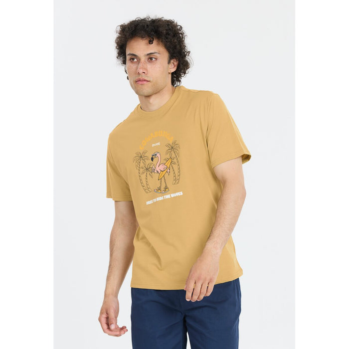 CRUZ Ankara M Printed S/S T-Shirt T-shirt 5214 Khaki