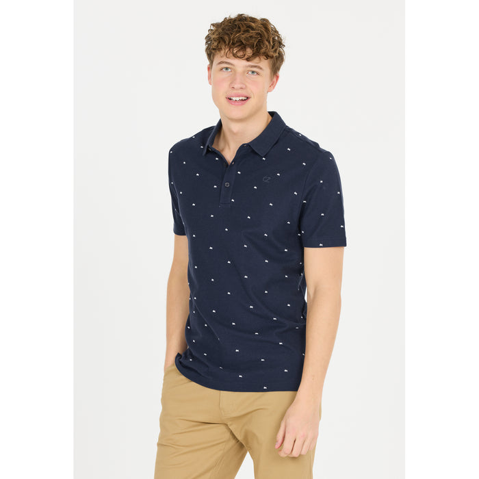 CRUZ Ashbur M Printed S/S Polo Polo 2002 Navy