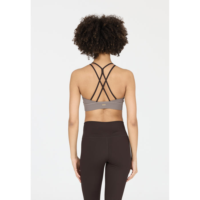 ATHLECIA Aspasia W Color Block Bra Sports Bra 1294 Chocolate Torte