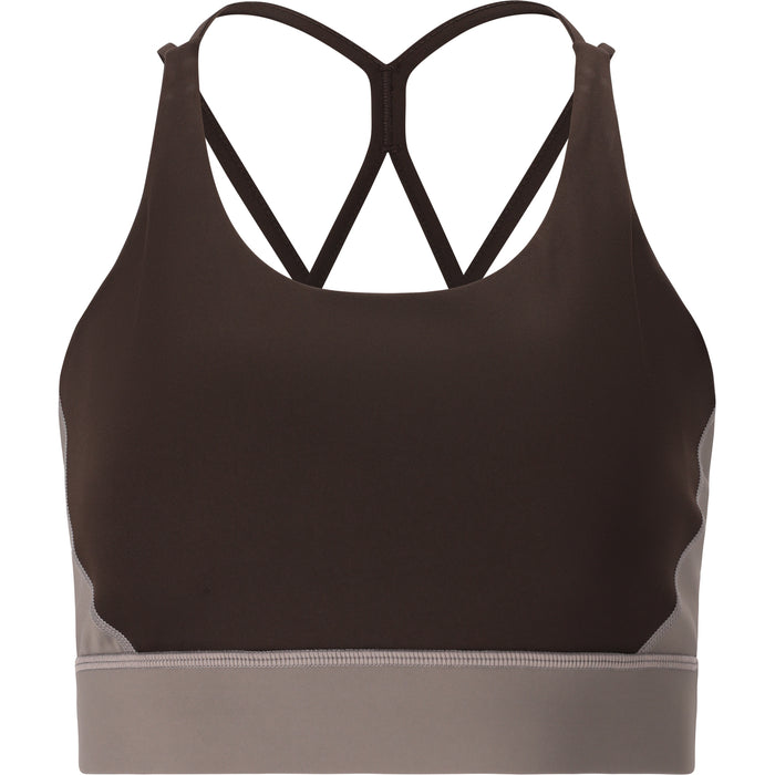 ATHLECIA Aspasia W Color Block Bra Sports Bra 1294 Chocolate Torte