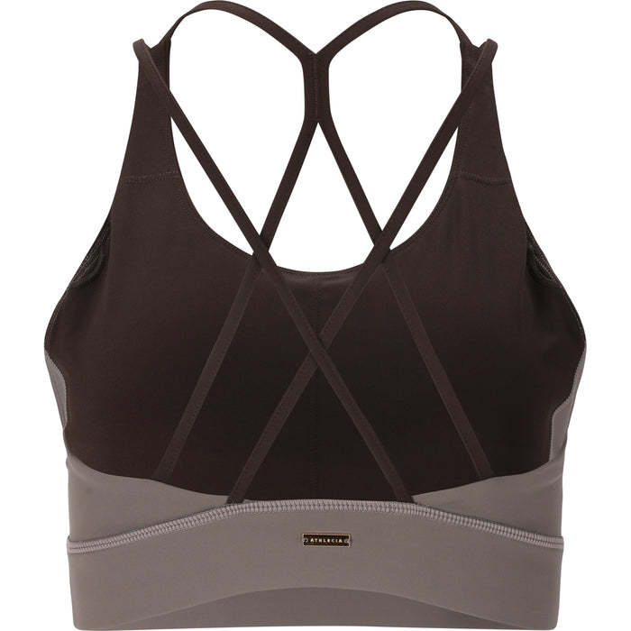 ATHLECIA Aspasia W Color Block Bra Sports Bra 1294 Chocolate Torte