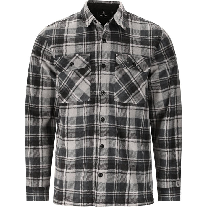 WHISTLER Astrali M Checked Fleece Shirt Fleece 1028 Turbulence