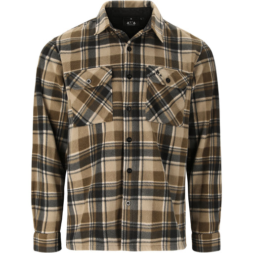 WHISTLER Astrali M Checked Fleece Shirt Fleece 5370 Teak