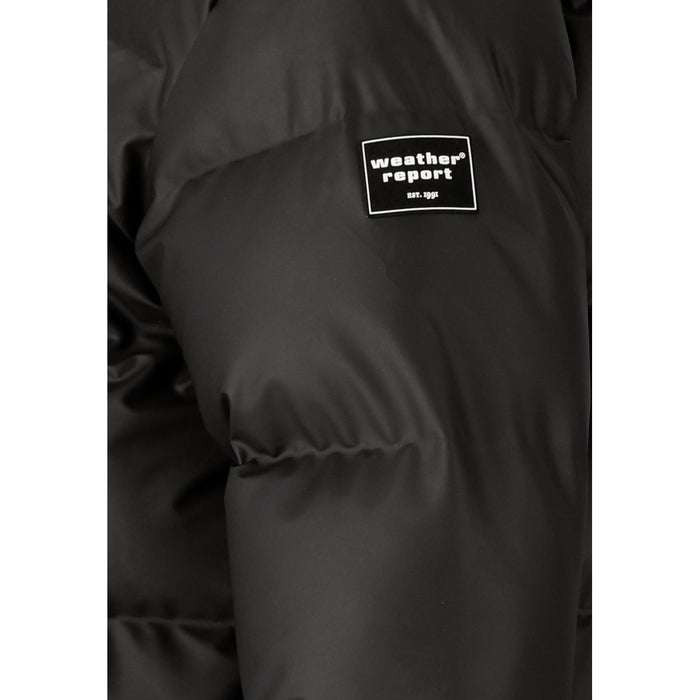 WEATHER REPORT Audrey W Long PU Puffer Jacket W-Pro 5000 Jacket 1001 Black