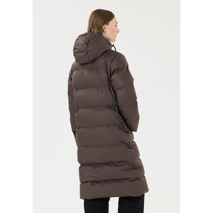 WEATHER REPORT Audrey W Long PU Puffer Jacket W-Pro 5000 Jacket 1283 Espresso